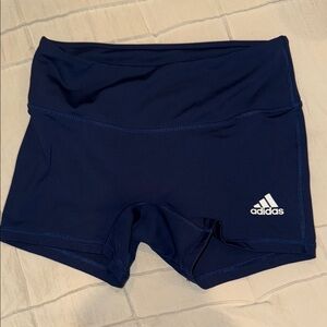Adidas Navy Blue Spandex Workout Shorts